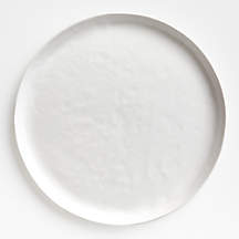 Mercer Matte White Porcelain Round Platter + Reviews | Crate & Barrel