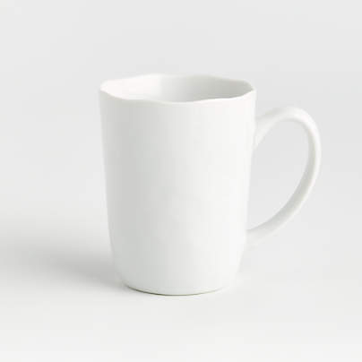 Mercer White Porcelain Mug