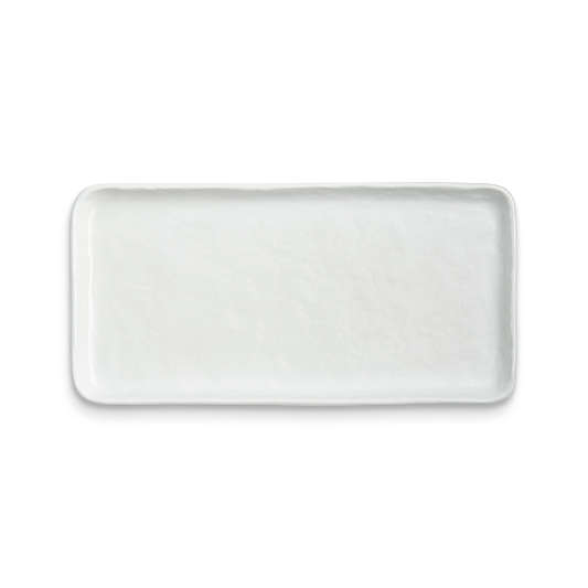 Mercer White Rectangular Porcelain Plate