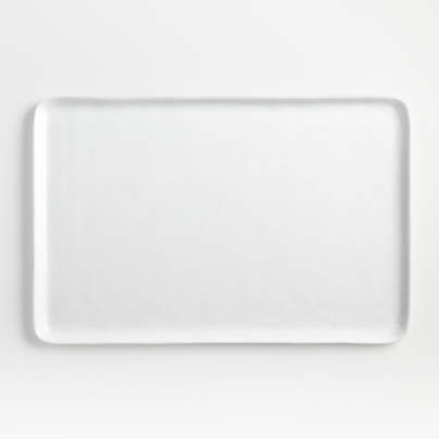 Mercer White Rectangle Porcelain Platter