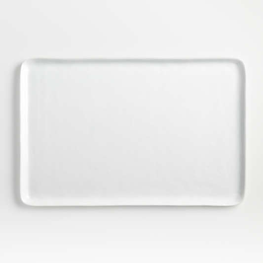 Mercer White Rectangle Porcelain Platter