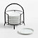Mercer Appetizer Plates with Black Stand, Set of 10