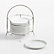 Mercer Appetizer Plates with Stainless Steel Stand, Set of 10
