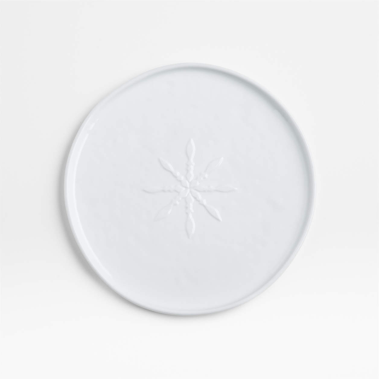 Mercer Snowflake Porcelain Salad Plate Crate & Barrel