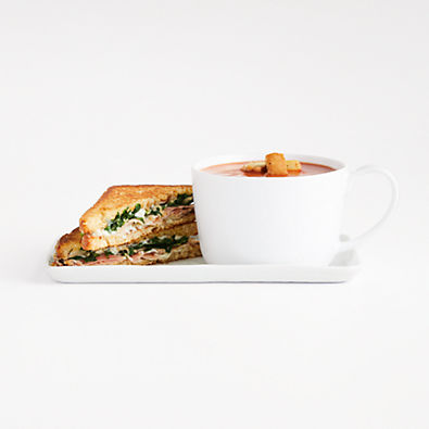View Mercer White Porcelain Soup & Sandwich Set details