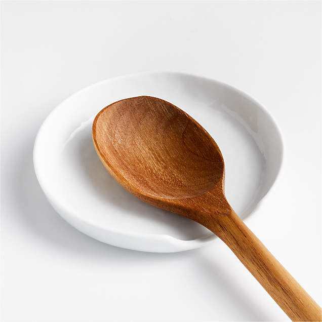 Olivewood Spoon Rest + Reviews Crate & Barrel