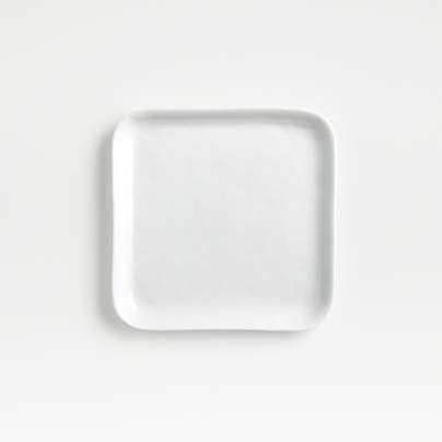 Mercer White Square Porcelain Appetizer Plate