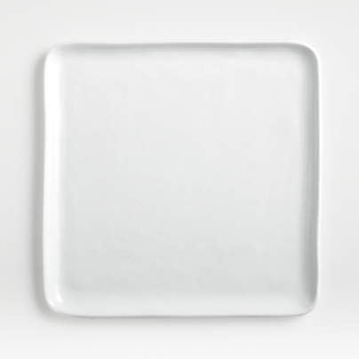 Mercer White Square Porcelain Dinner Plate