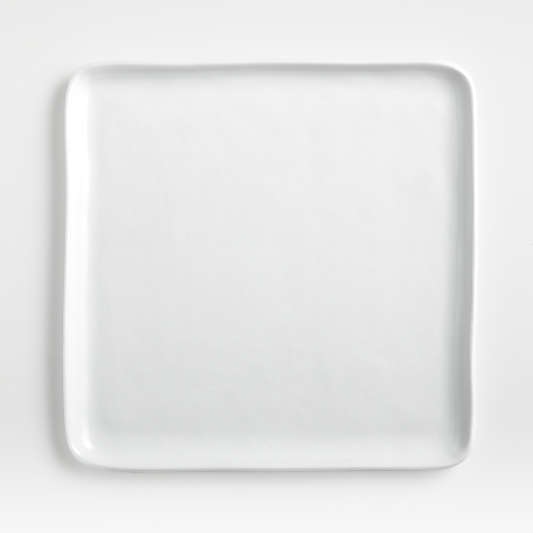 Mercer White Square Porcelain Dinner Plate