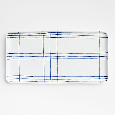 View Mercer Stripe XL Rectangle Platter details