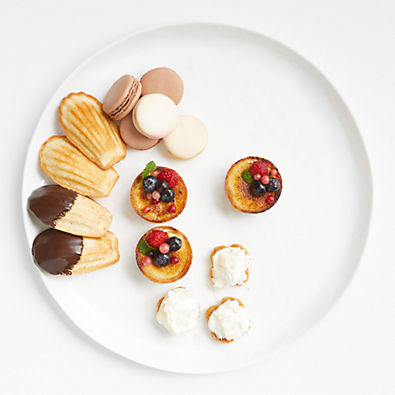 View Mercer White Round Porcelain Platter details