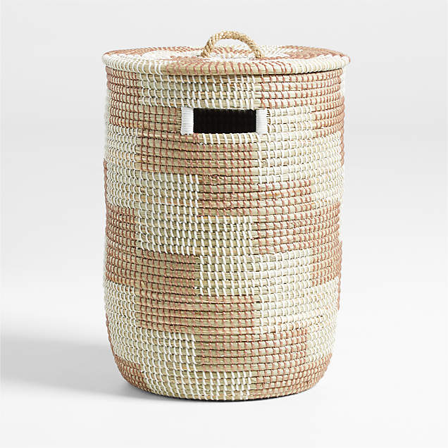 Emyln Woven Hamper with Lid + Reviews Crate & Barrel