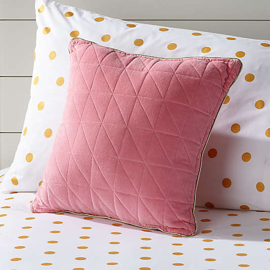 Pink Velvet Throw Pillow