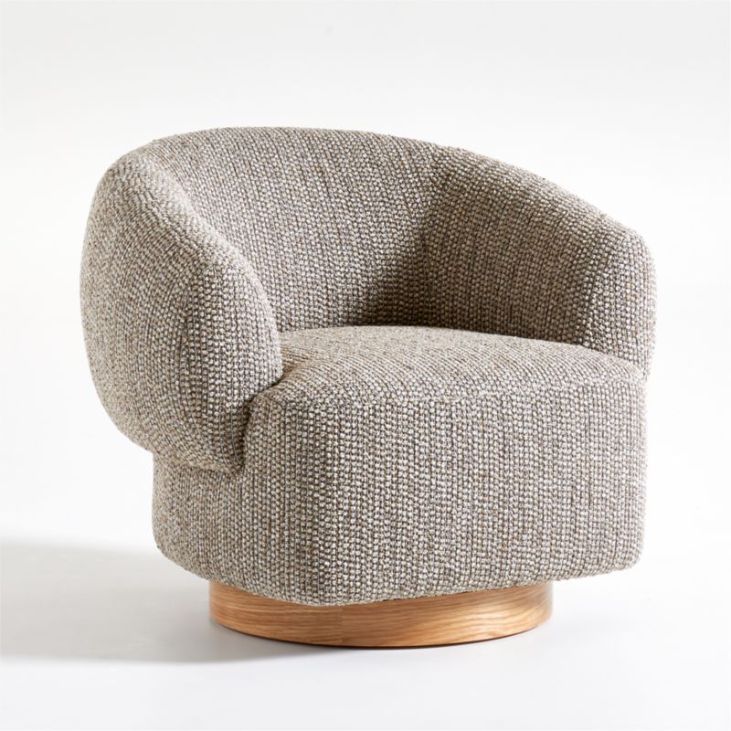 Merrick Swivel Chair + Reviews | Crate & Barrel