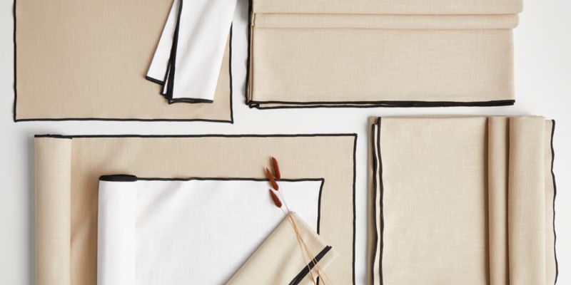 Mercer Merrow-Stitch Warm Natural Organic Cotton Placemat