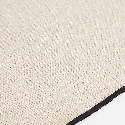 Mercer Merrow-Stitch Warm Natural Organic Cotton Placemat