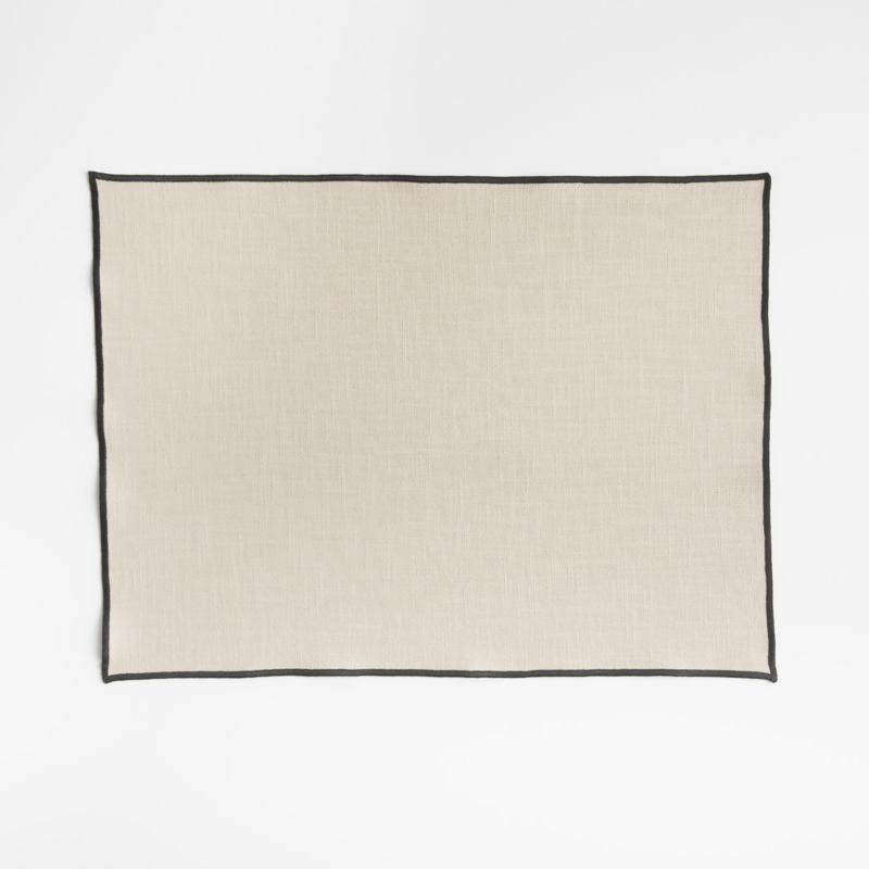 Mercer Merrow-Stitch Warm Natural Organic Cotton Placemat