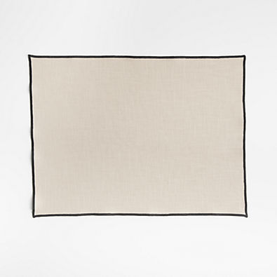 View Mercer Merrow-Stitch Warm Natural Organic Cotton Placemat details