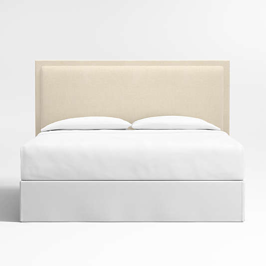 Meraux 56" Ivory Upholstered King Headboard