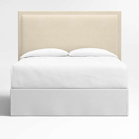 Meraux 56" Ivory Upholstered Queen Headboard