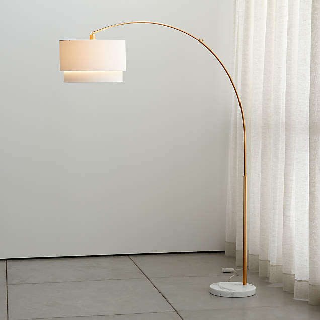 Weave Natural Floor Lamp + Reviews Crate & Barrel Canada