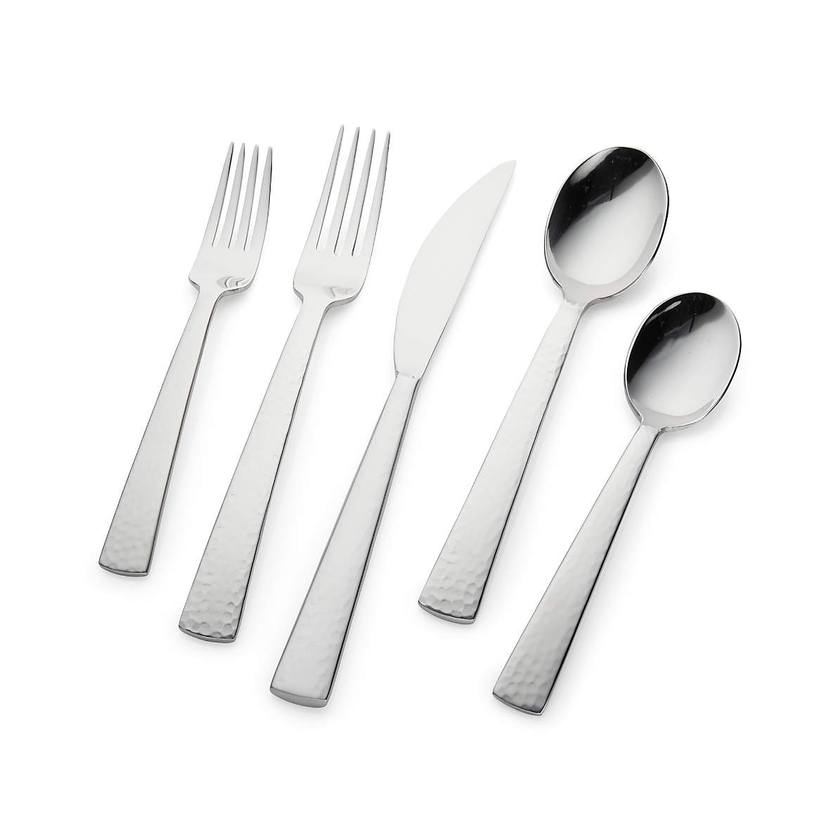 Mesa 20 Piece Flatware Set Reviews Crate Barrel