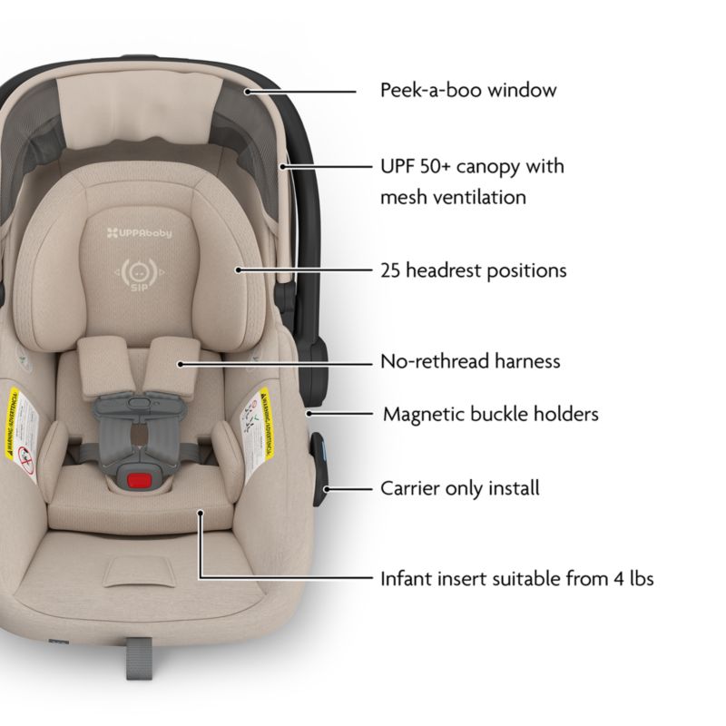 UPPAbaby ® Mesa V3 Ada Sandstone Melange Infant Car Seat - image 5 of 7