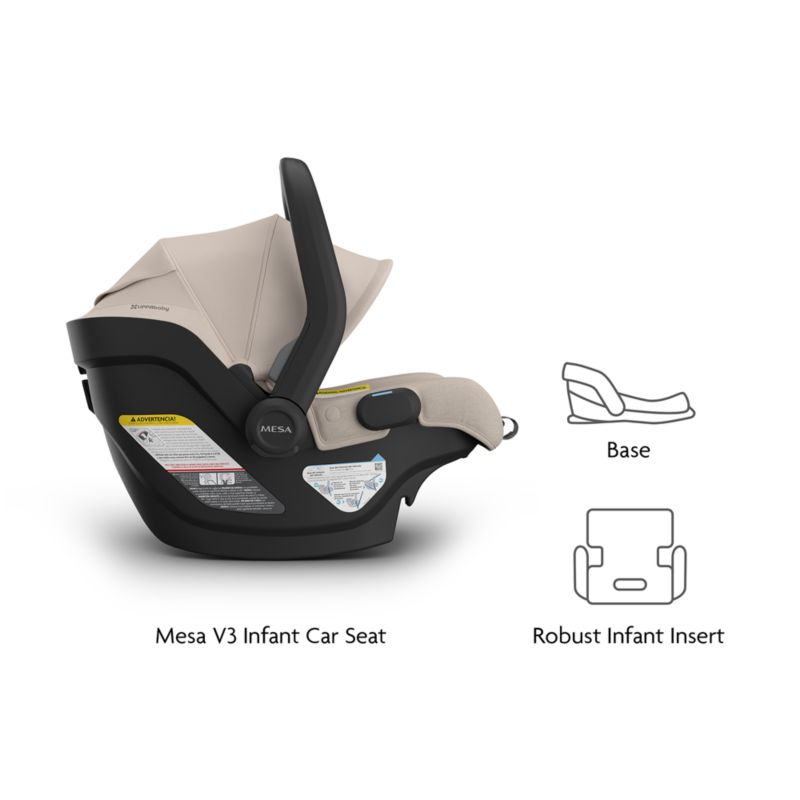 UPPAbaby ® Mesa V3 Ada Sandstone Melange Infant Car Seat - image 4 of 7