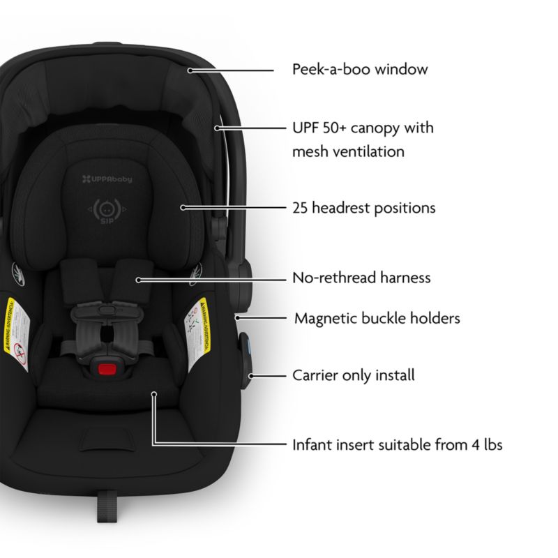 UPPAbaby ® Mesa V3 James Black Infant Car Seat - image 3 of 6