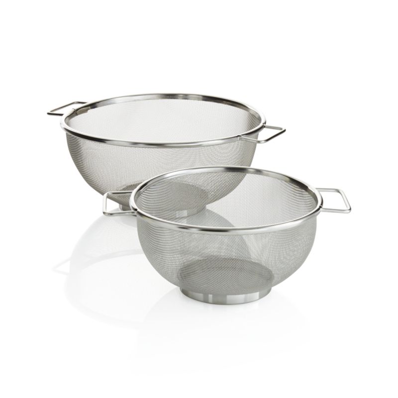 Set of 2 Mesh Colanders