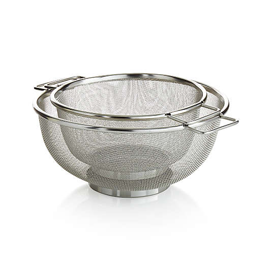 Stainless Steel Mesh Colanders, Set of 2