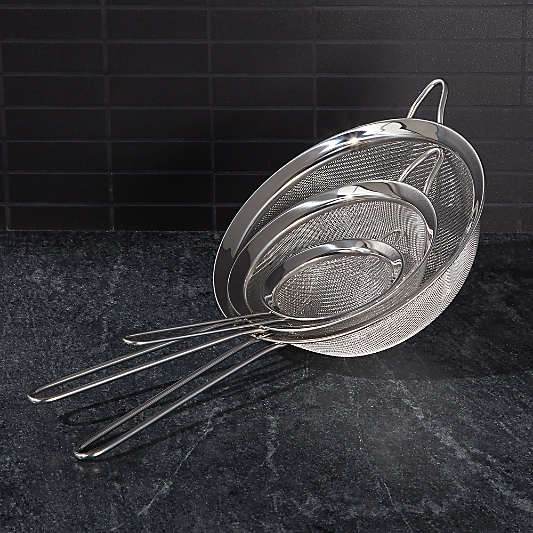 Stainless Steel Strainer-Sifter, Set of 3