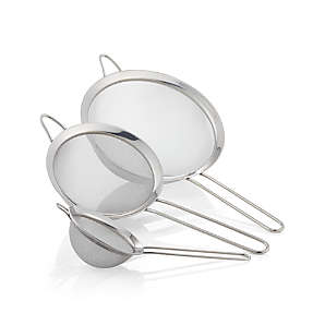 Stainless Steel Strainer-Sifter, Set of 3 + Reviews, Crate & Barrel