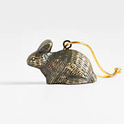 Metal Bunny Christmas Tree Ornament