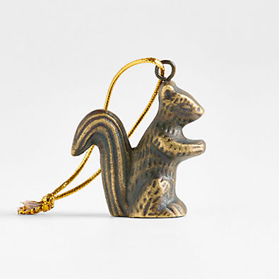 View Metal Squirrel Christmas Tree Ornament details