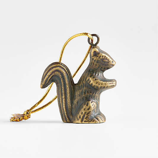 Metal Squirrel Christmas Tree Ornament