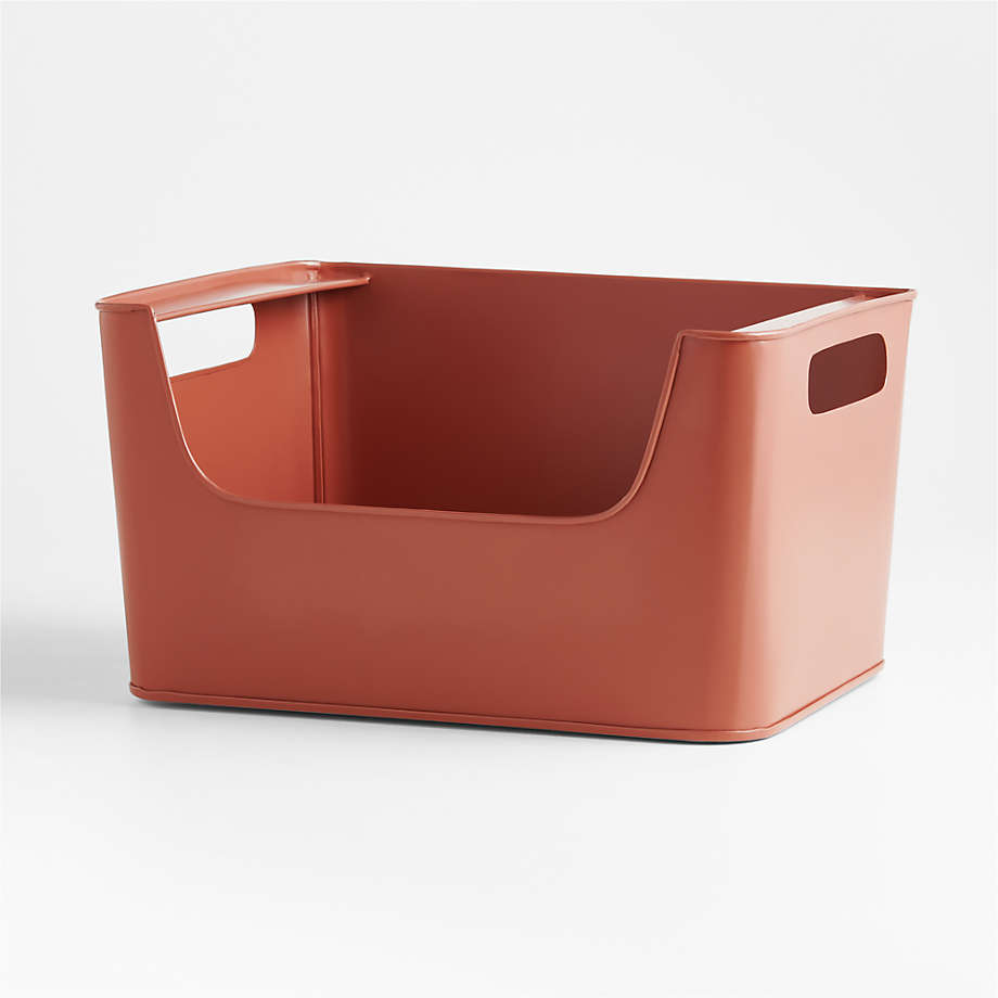 Stackable Storage Bin in Red