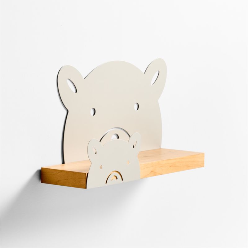 Metal and Wood Bear Wall Shelf - image 3 of 5