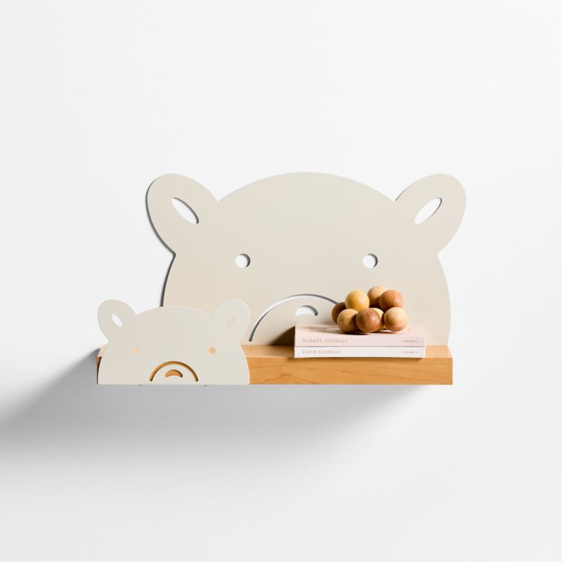 Metal and Wood Bear Wall Shelf - image 0 of 5