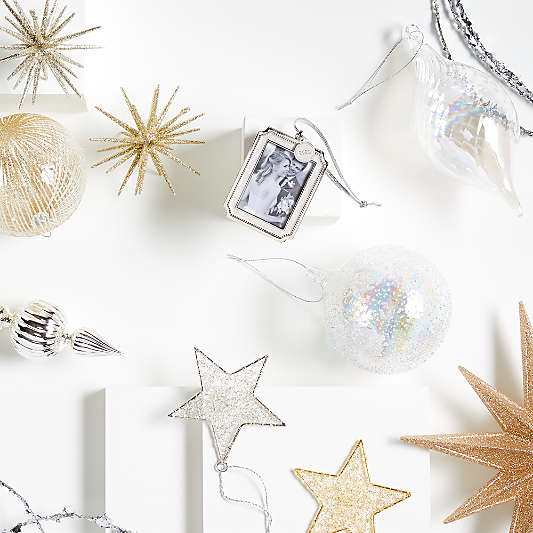 Glitter 3D Star Christmas Ornaments