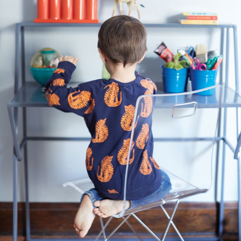 Now You See It Acrylic Kids Desk Chair with Silver Base - image 4 of 17