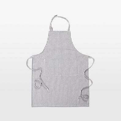 View Metro Stripe Black Cotton Apron details