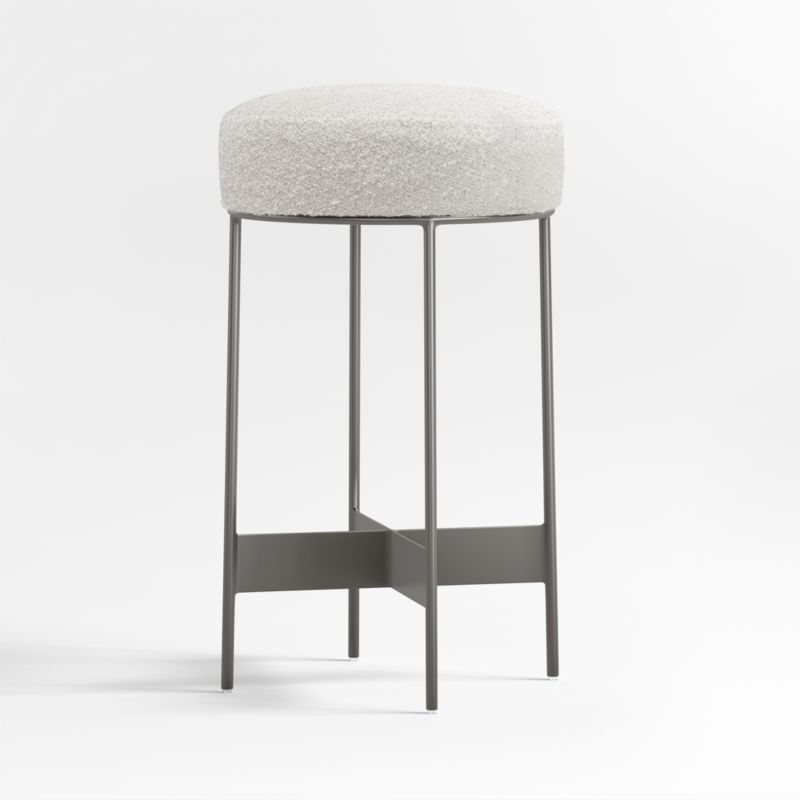 Meyer Dark Pewter Metal Counter Stool - image 3 of 7