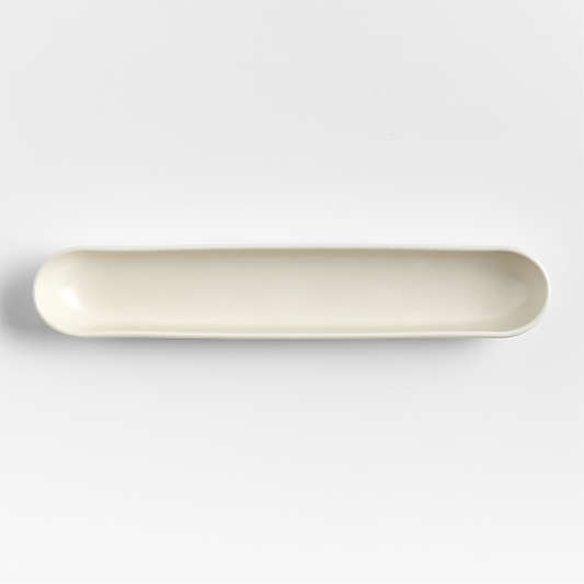 Mezze Ceramic Tapas Long Olive Dish