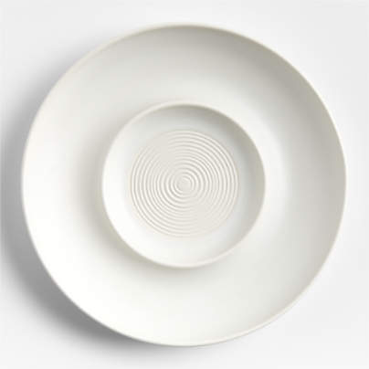 Mezze Ceramic Tapas Oil and Garlic Dipping Platter