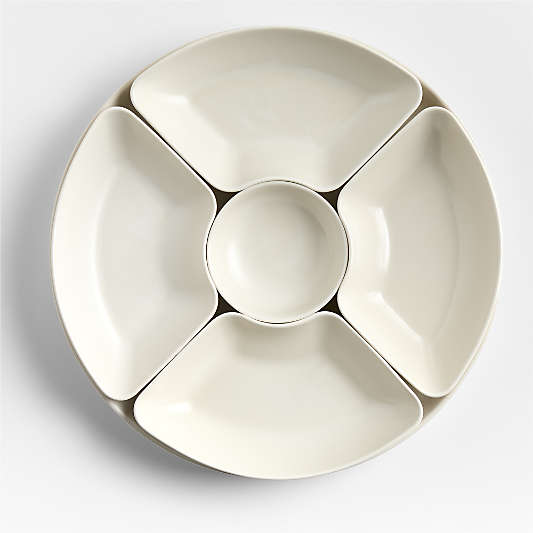 Mezze Ceramic Tapas Serving Round Modular Platter