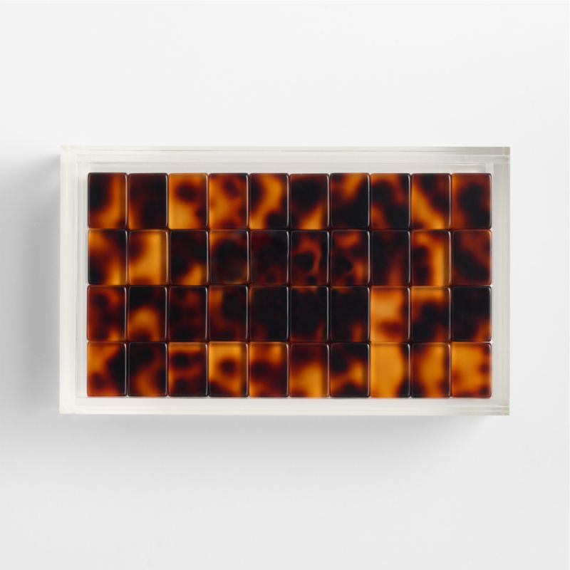 Bam Bird Boutique Tortoise Mahjong Tiles with Lucite Box - image 2 of 6