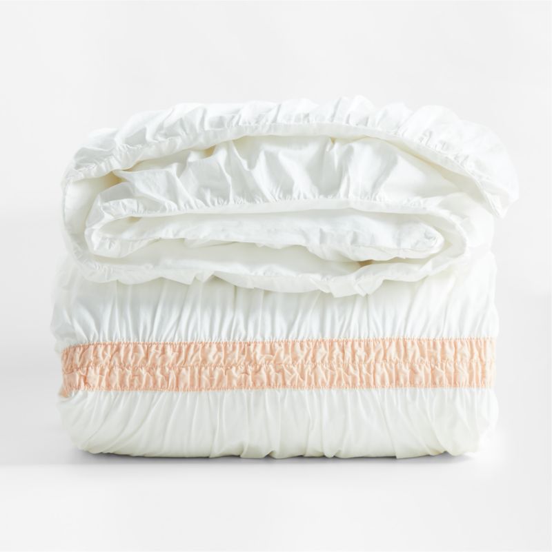 Mia Ruched Full/Queen Duvet and Insert Crate & Kids