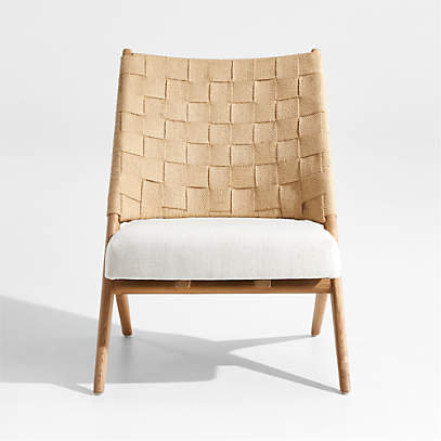 Michi Woven Accent Chair Crate, Crate And Barrel Canada Slipper Chair