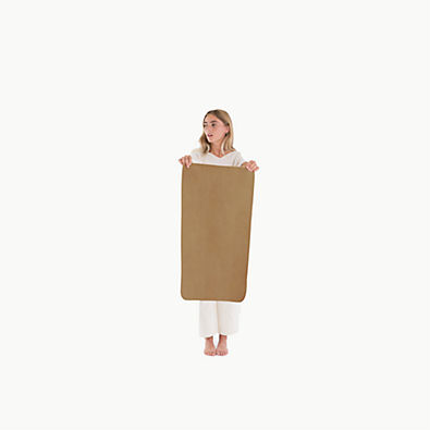 View Gathre Micro+ Light Brown Bonded Leather Baby Changing Pad details